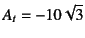 $A_t=-10\sqrt{3}$